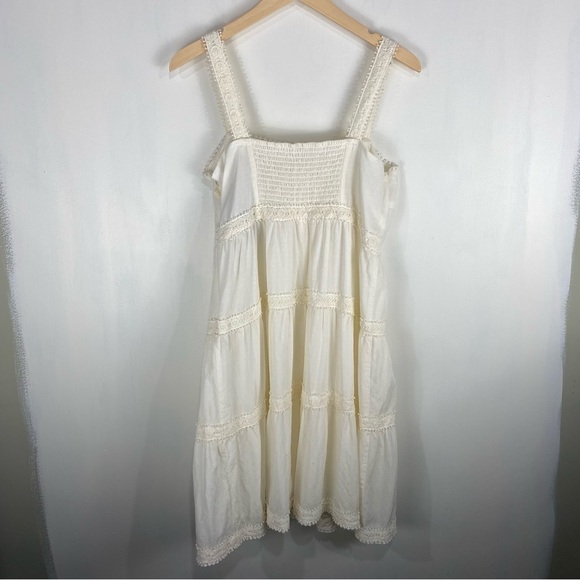 Matilda Jane Dancing On Clouds Tiered Sleeveless Mini Dress Prairie Cream 10 NWT - Picture 4 of 4